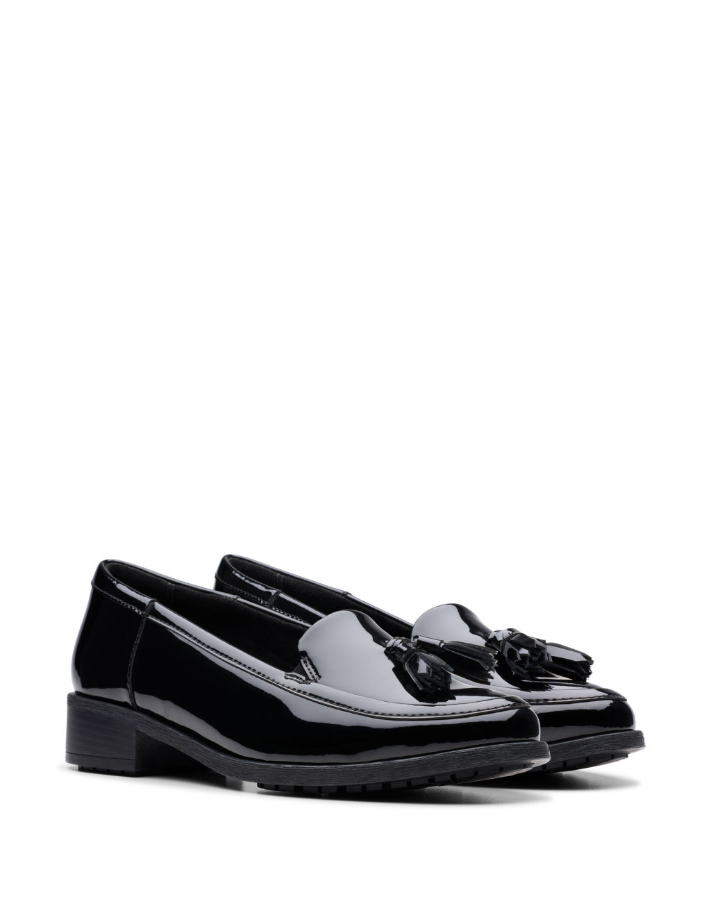 Patent Leather Tassel Slip On Loafers 7 of 7