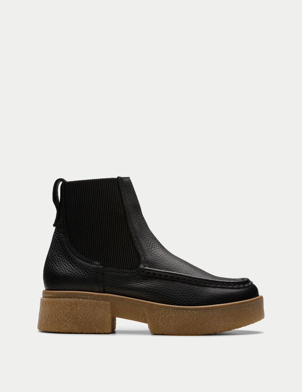 Leather Chelsea Platform Boots