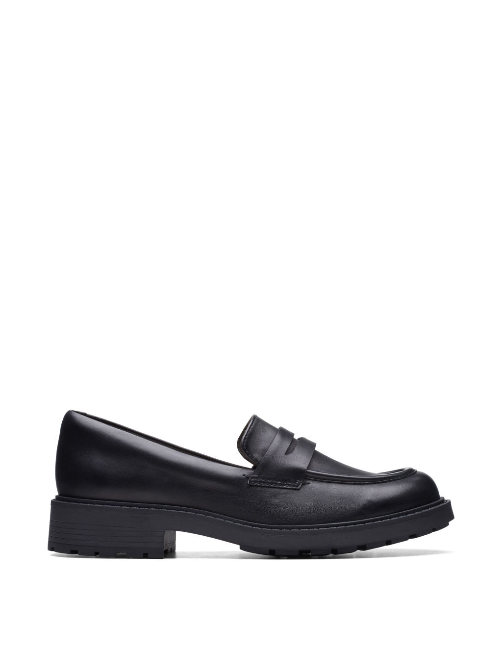 Block heel loafer shoes deals
