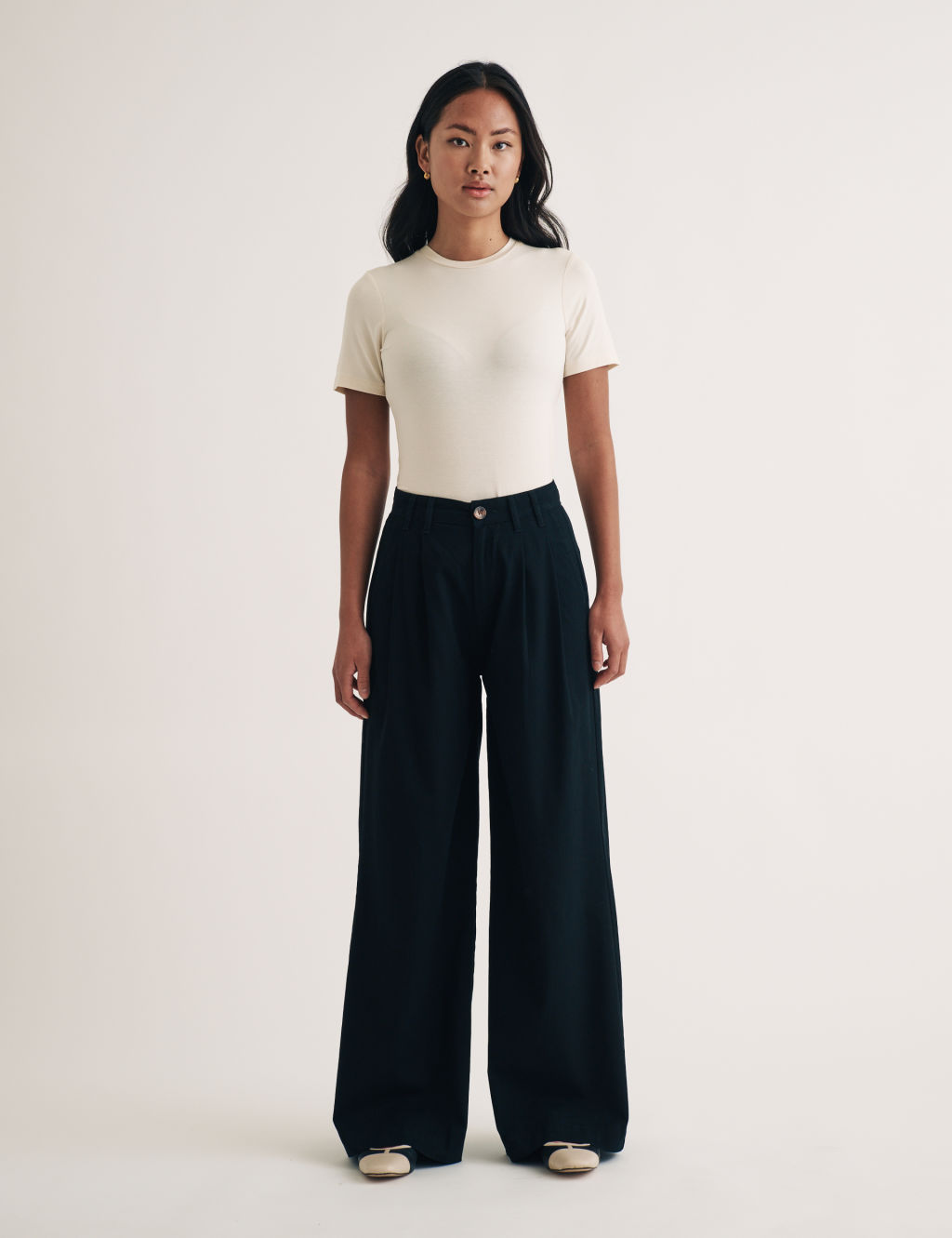 Koton Girls Wide Leg Trousers – Weite Hose Mit Paspeltaschen & Knopfverschluss, Größe 11/12 Jahre, Grün Kariert