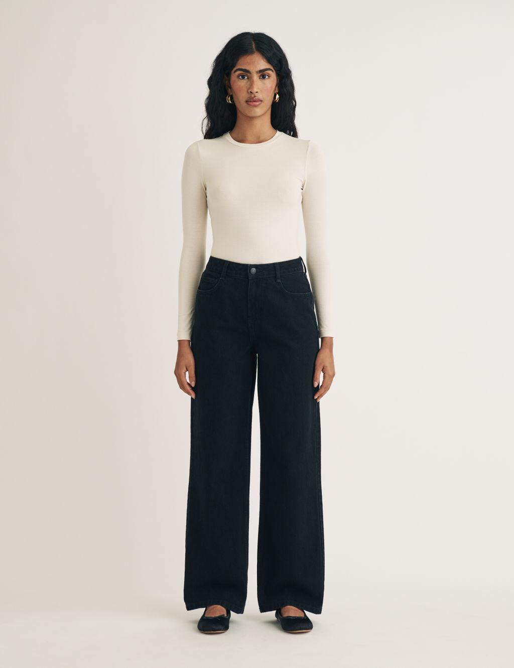 High Waisted Wide Leg Jeans