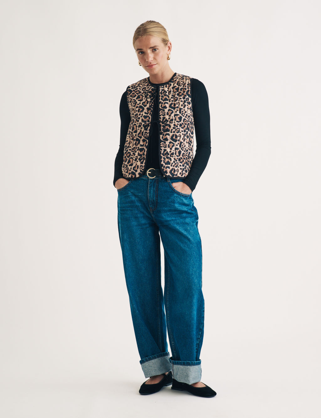 Pure Cotton Animal Print Waistcoat