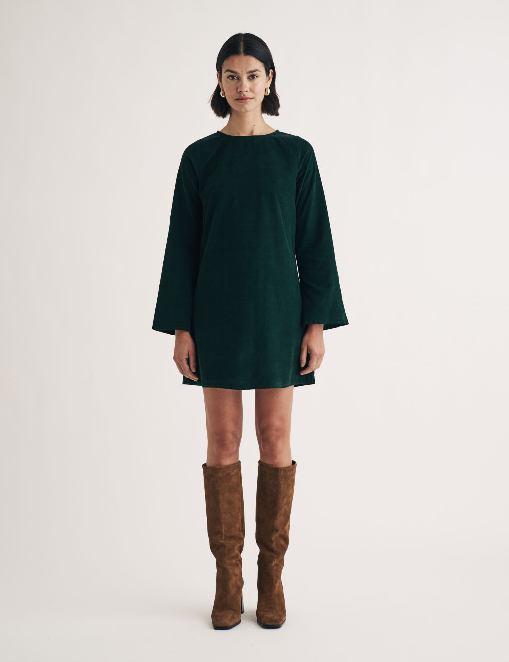 Pure Cotton Mini Swing Dress