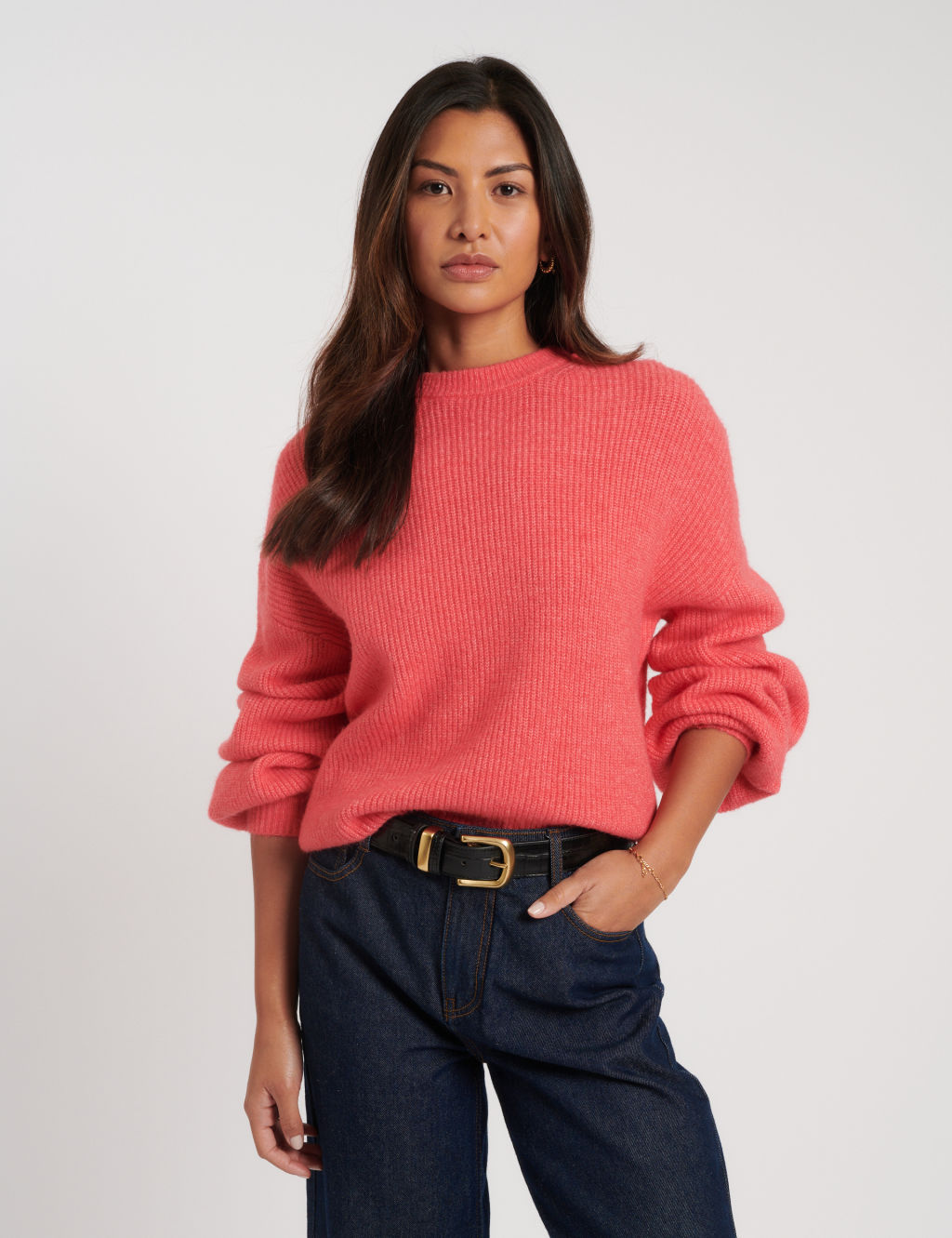 Puff Sleeve Jumper with Wool