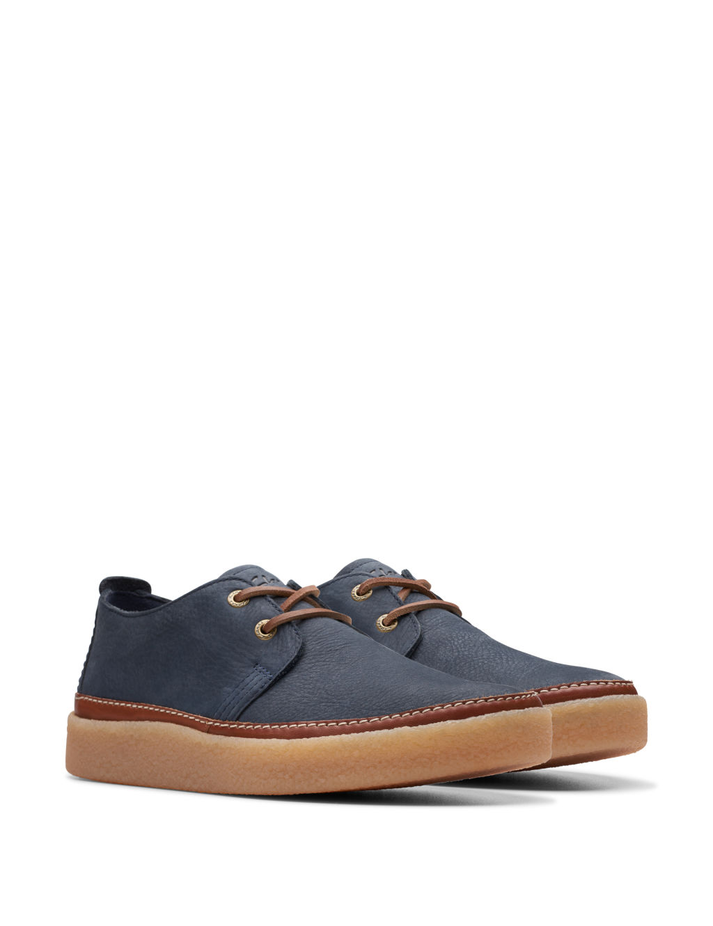 Leather Lace Up Trainers