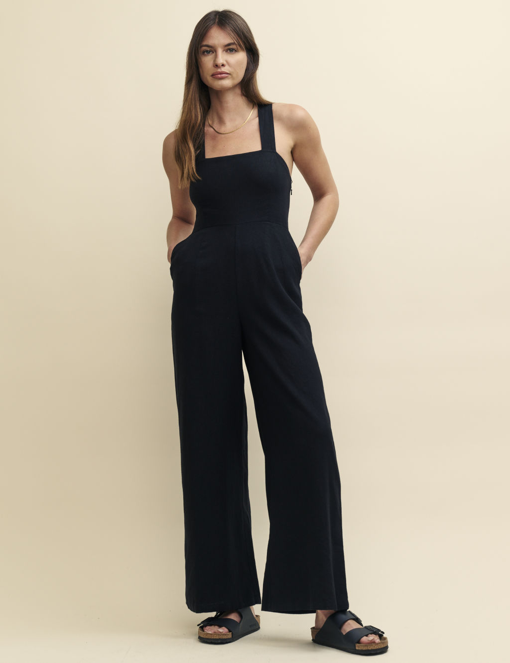 Linen Rich Sleeveless Jumpsuit 3 of 4