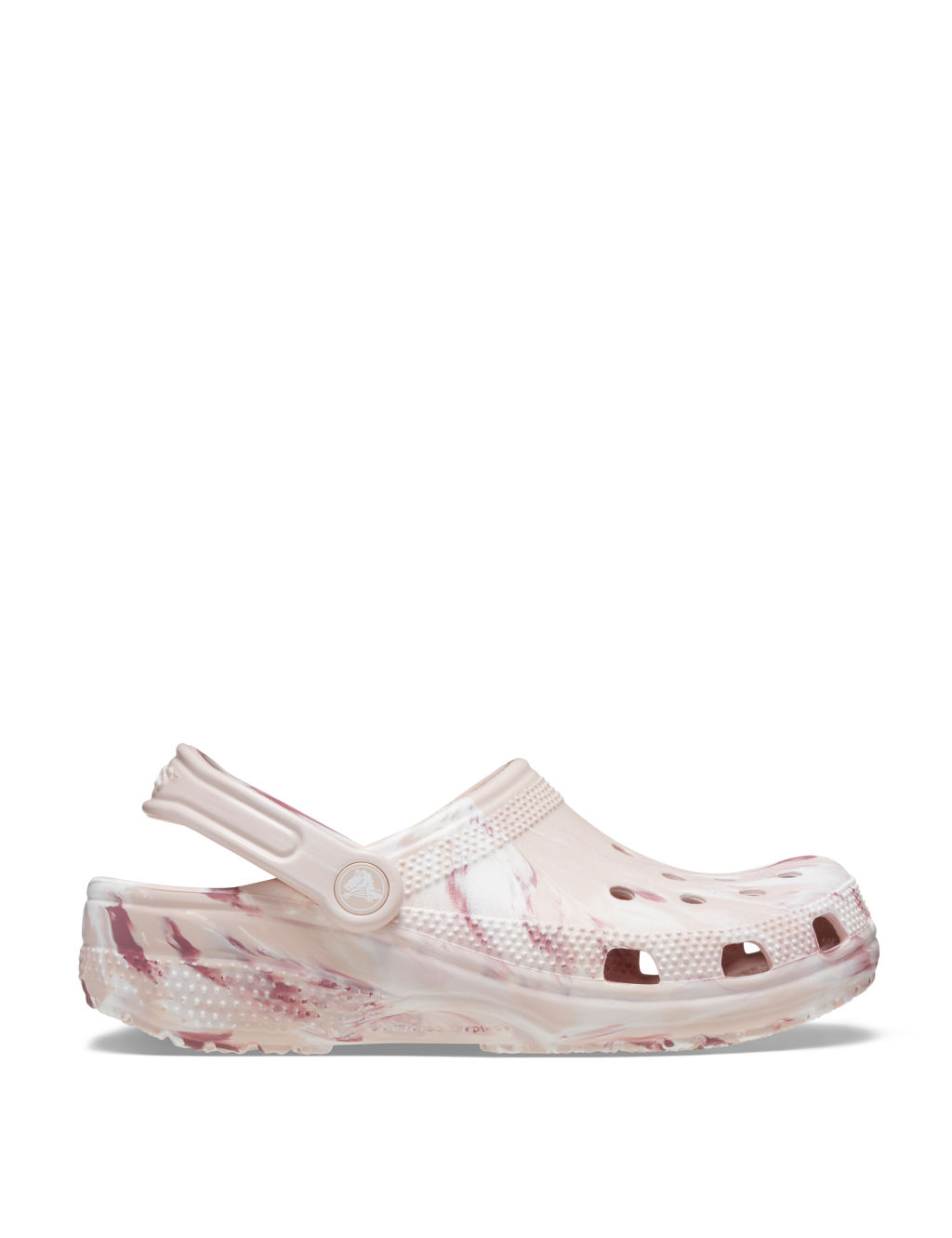 Marble Print Slip On Flat Clogs