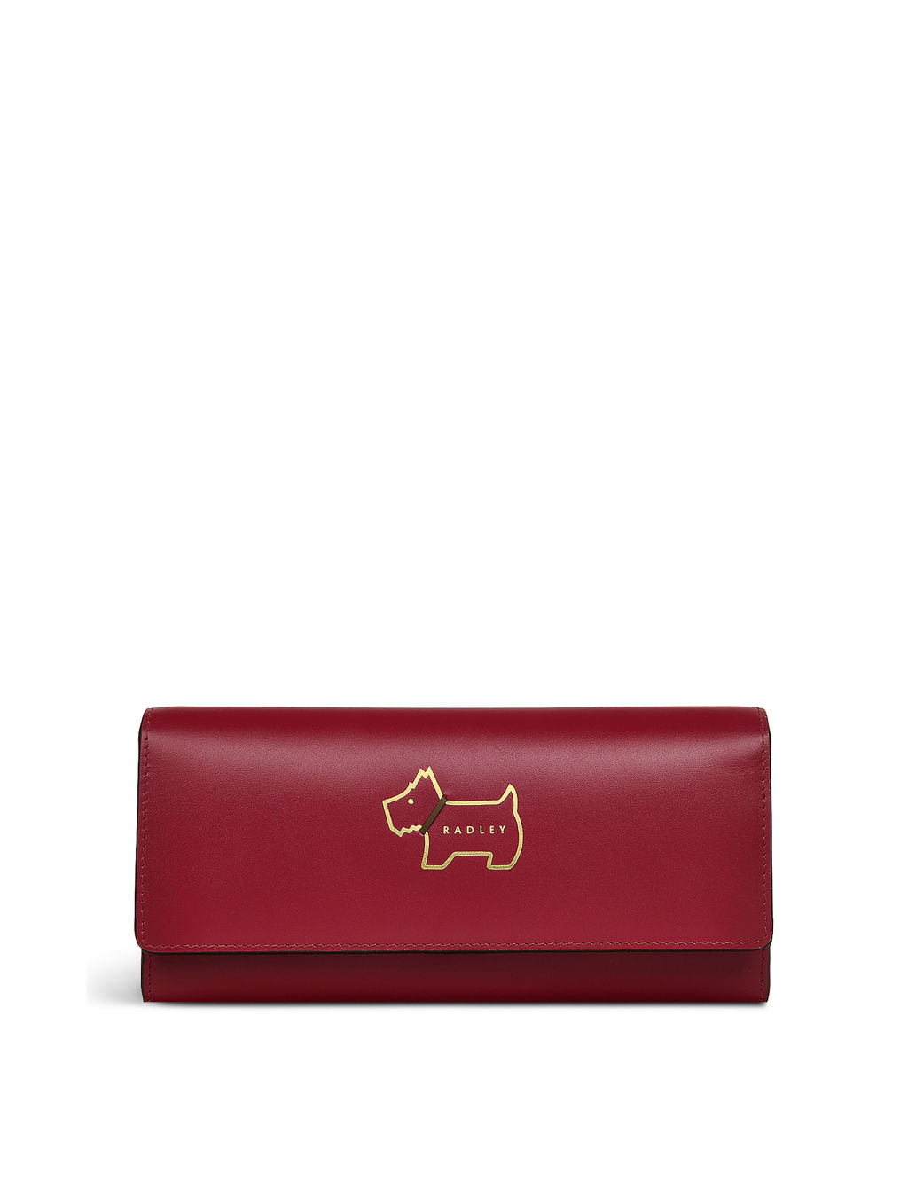 Heritage Dog Outline Leather Foldover Purse