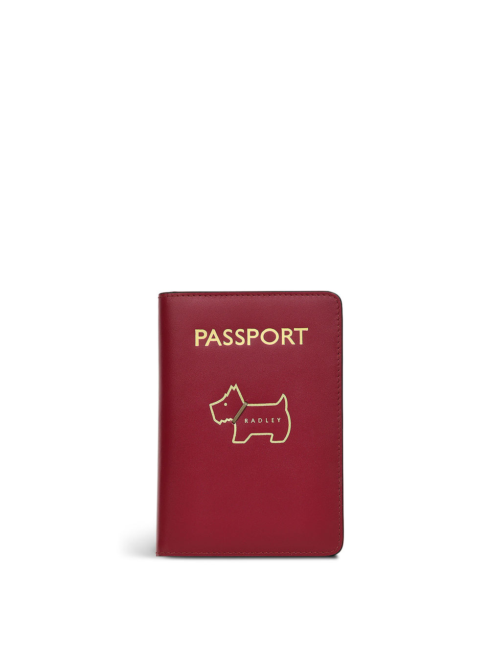 Heritage Dog Outline Leather Passport Cover