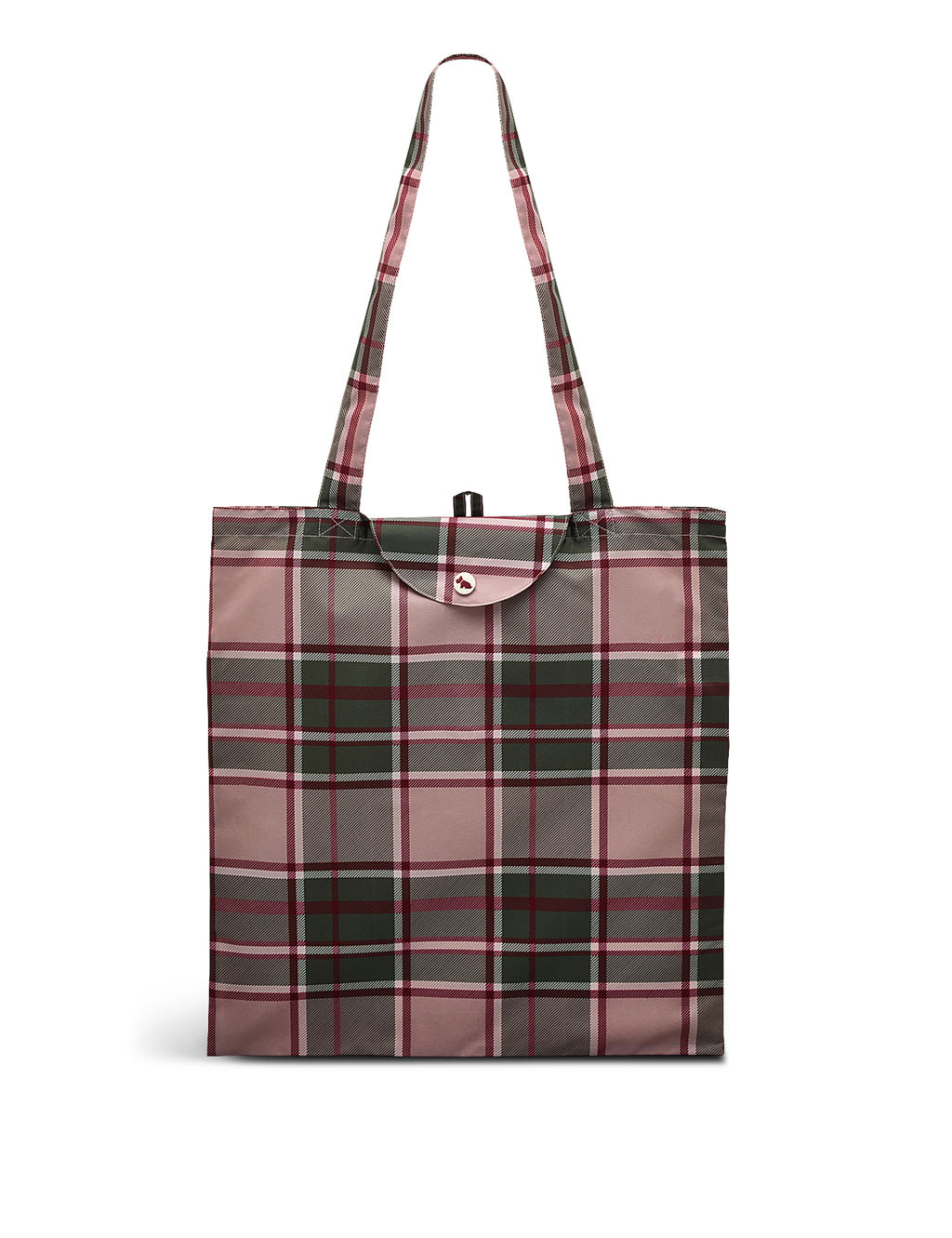 Autumn Check Packable Tote Bag