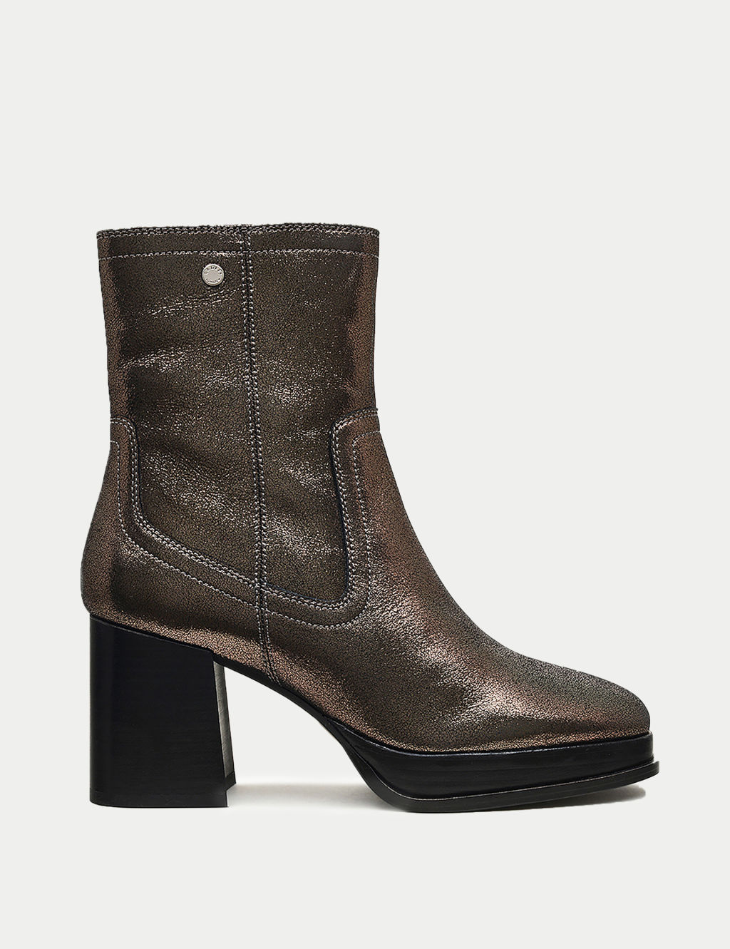 Sparkle Platform High Heel Ankle Boots
