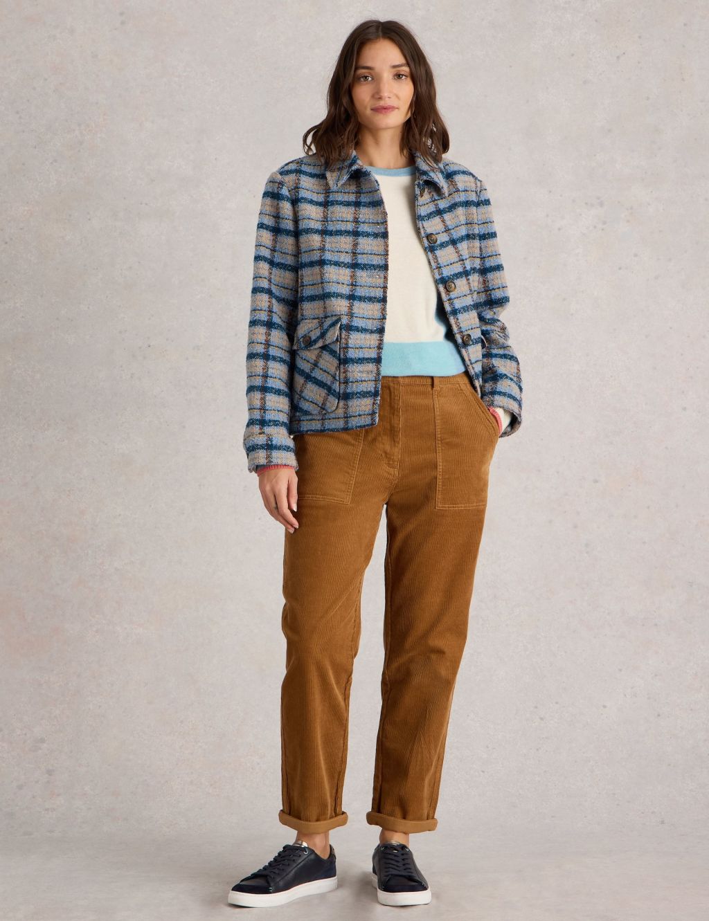 Cord Patch Pocket Trousers