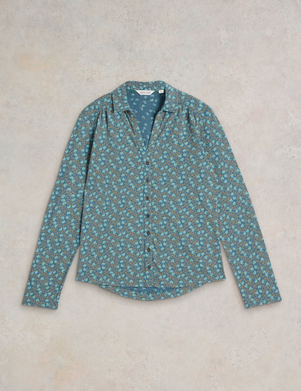 Pure Cotton Printed Collared Shirt 1 of 6