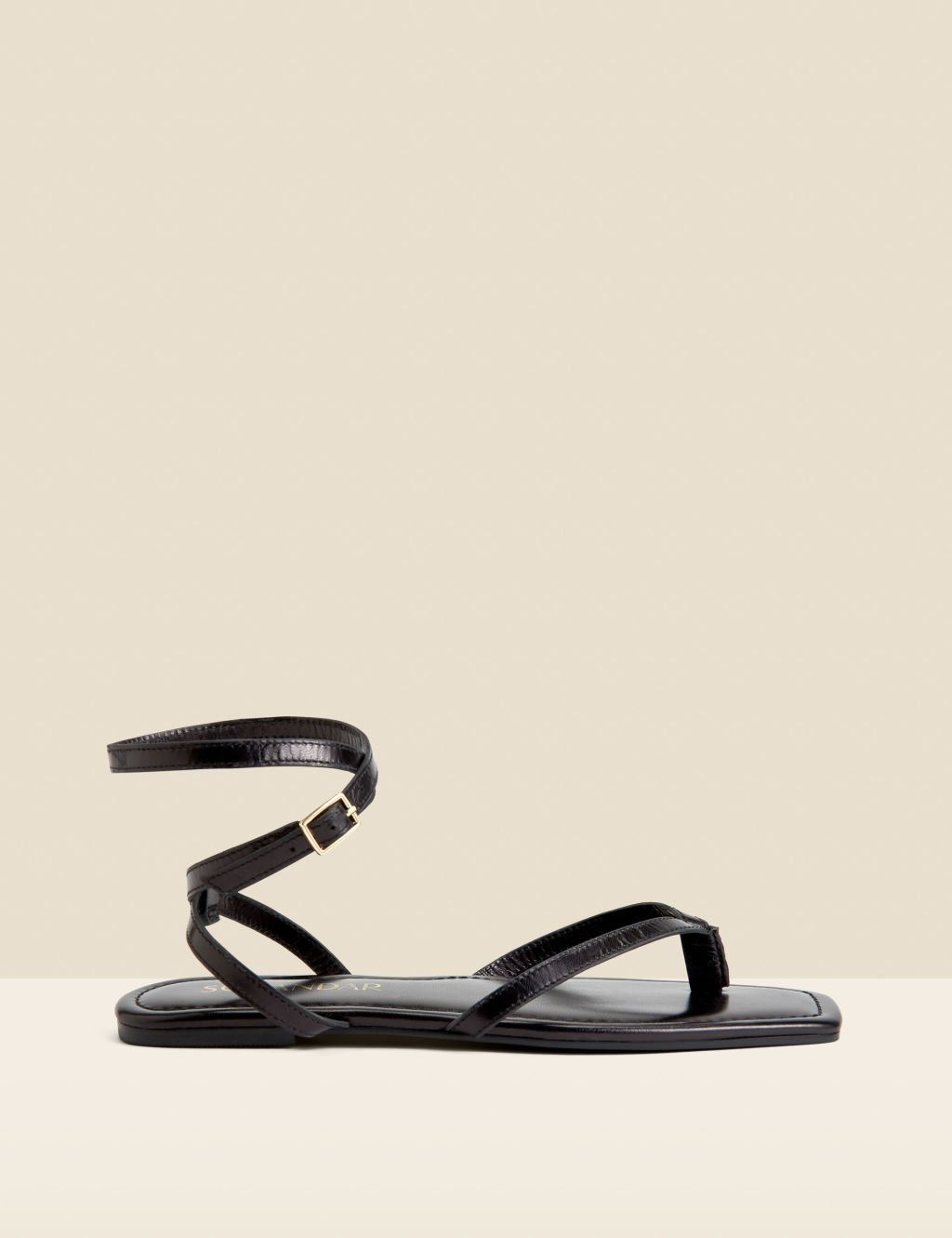 Leather Flat Sandals