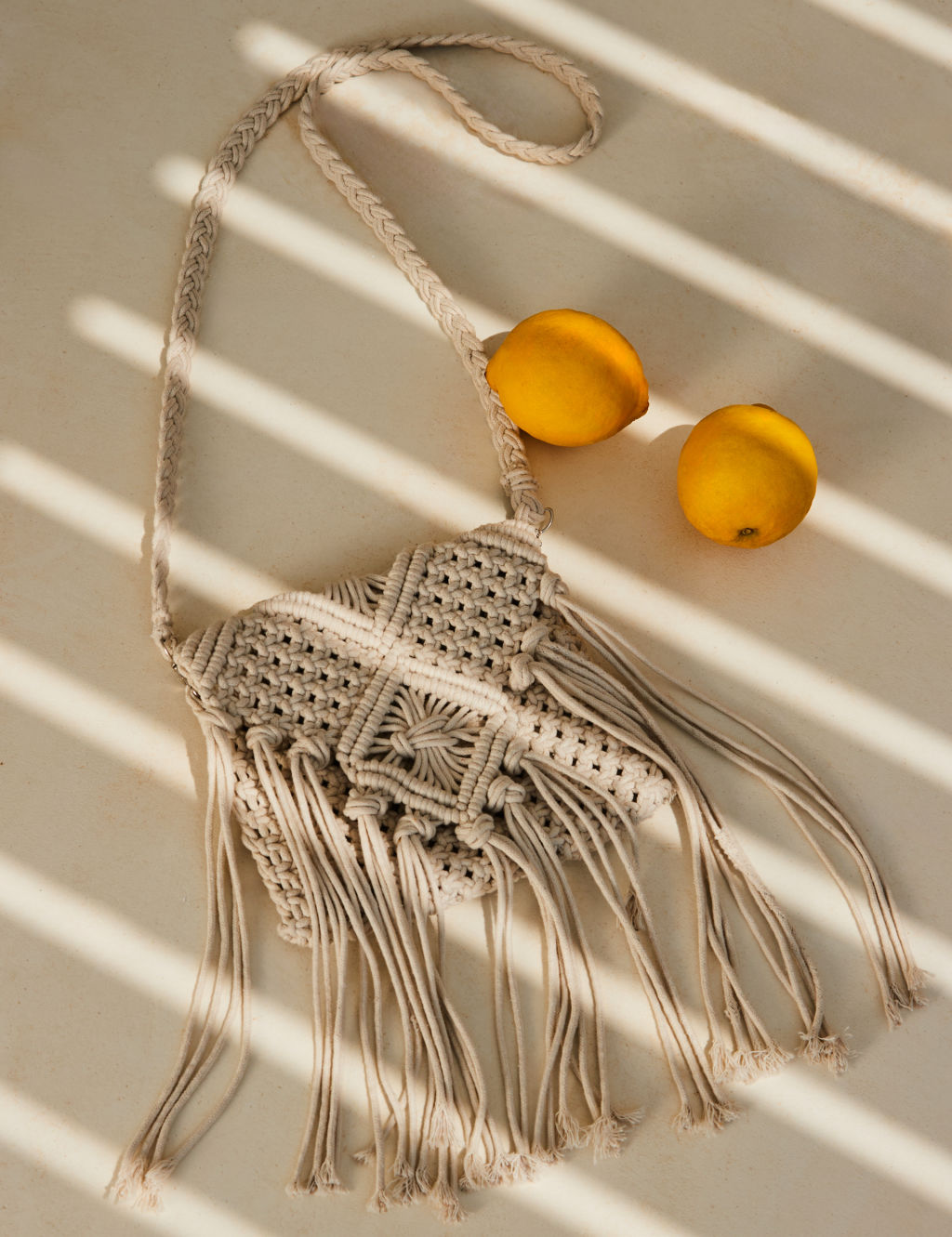 Cotton Rich Macramé Cross Body Bag SOSANDAR M&S