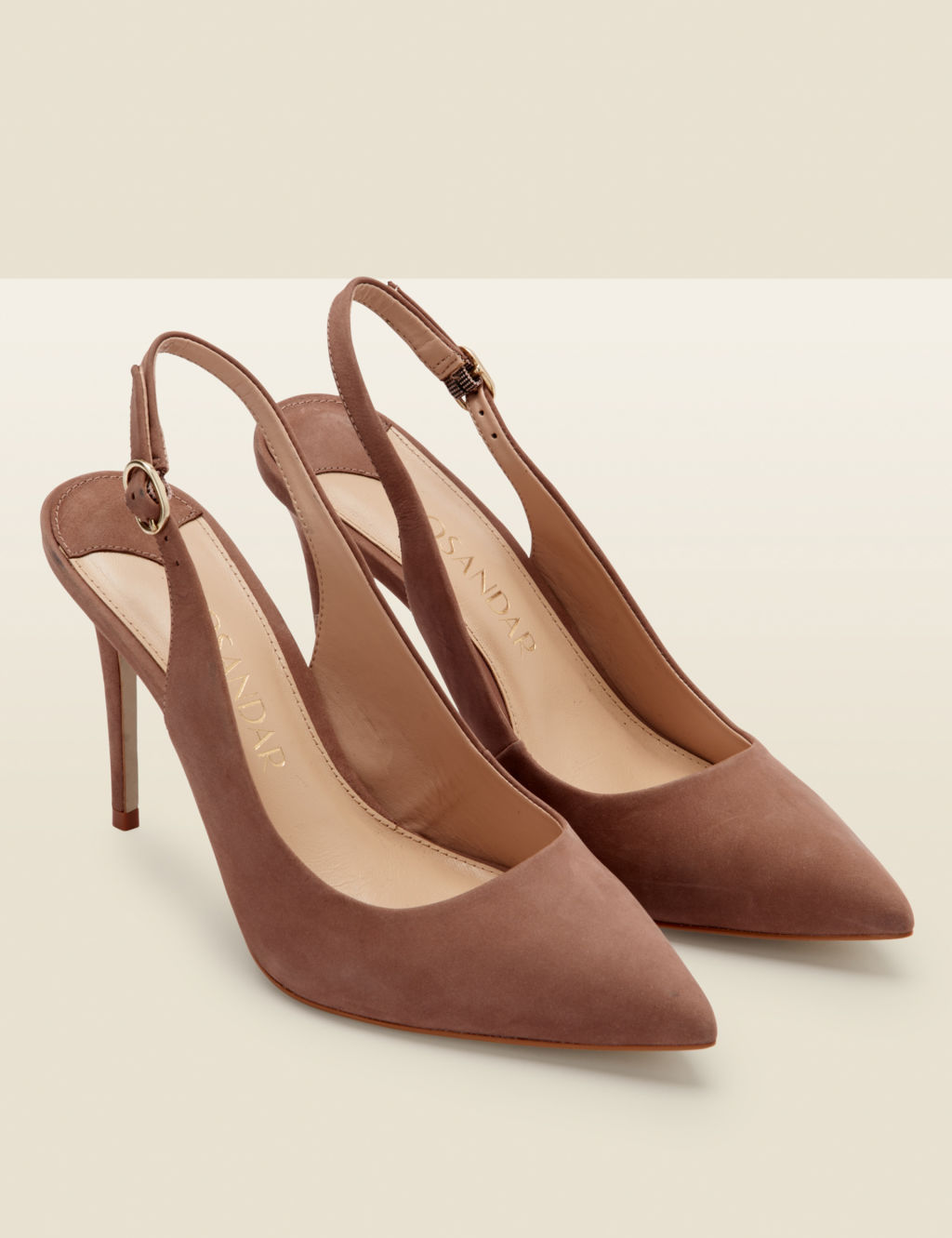 Suede Stiletto Heel Pointed Court Shoes 1 of 4