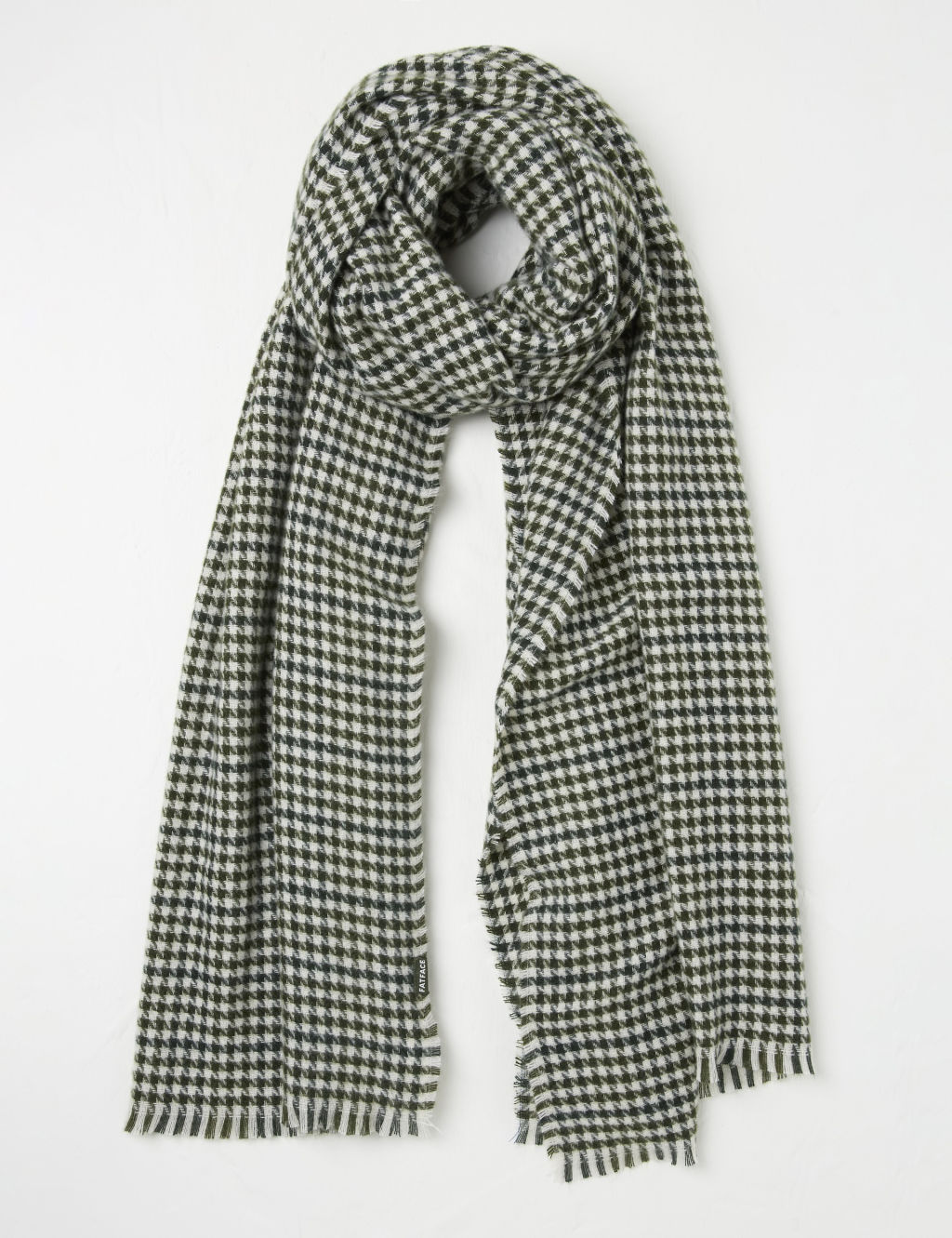 Houndstooth Check Scarf