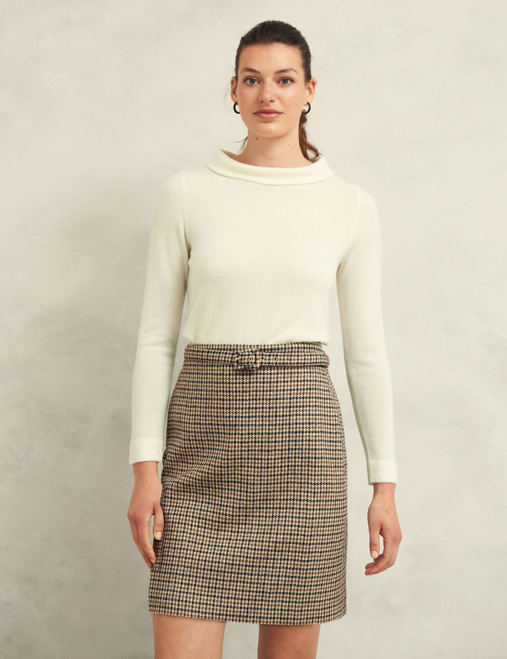 Merino Wool Rich Cowl Neck Jumper