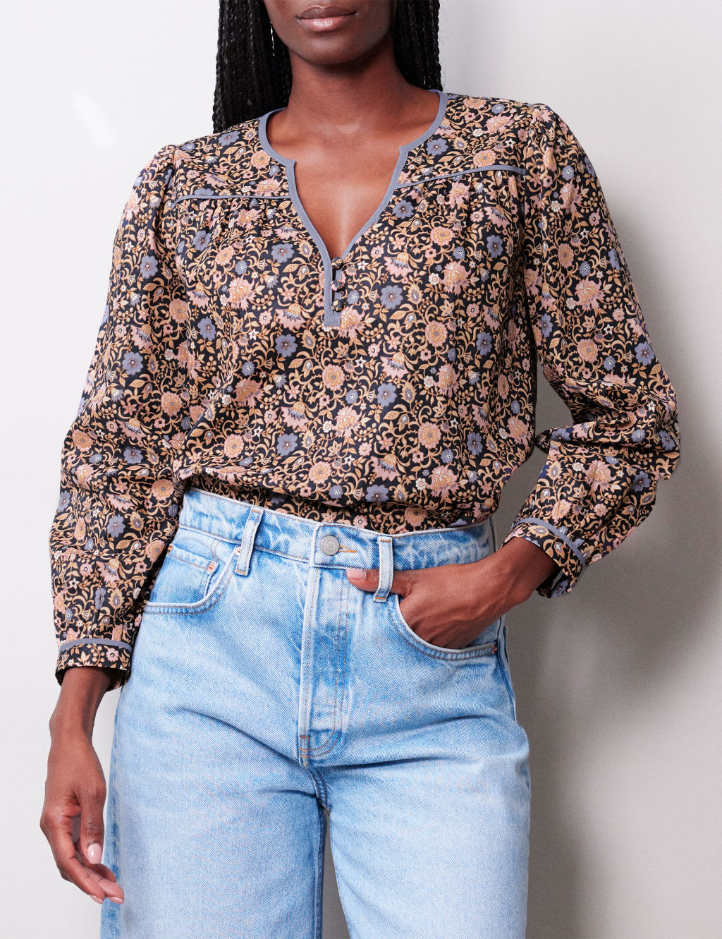 Organic Cotton Floral Blouse 4 of 4