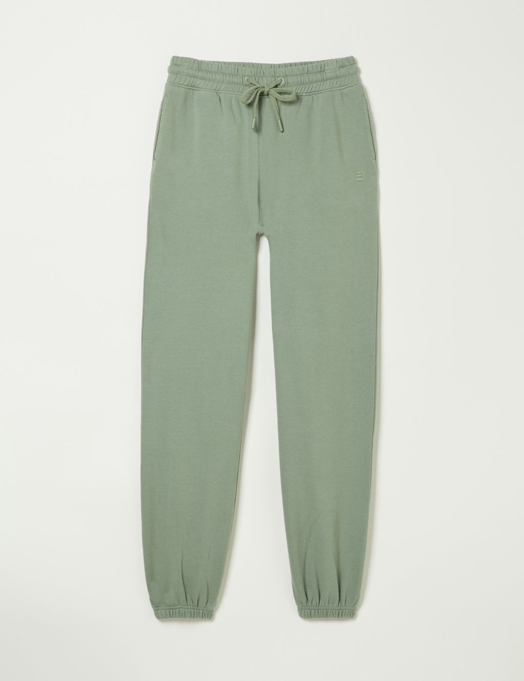 Pure Cotton Drawstring Cuffed Joggers