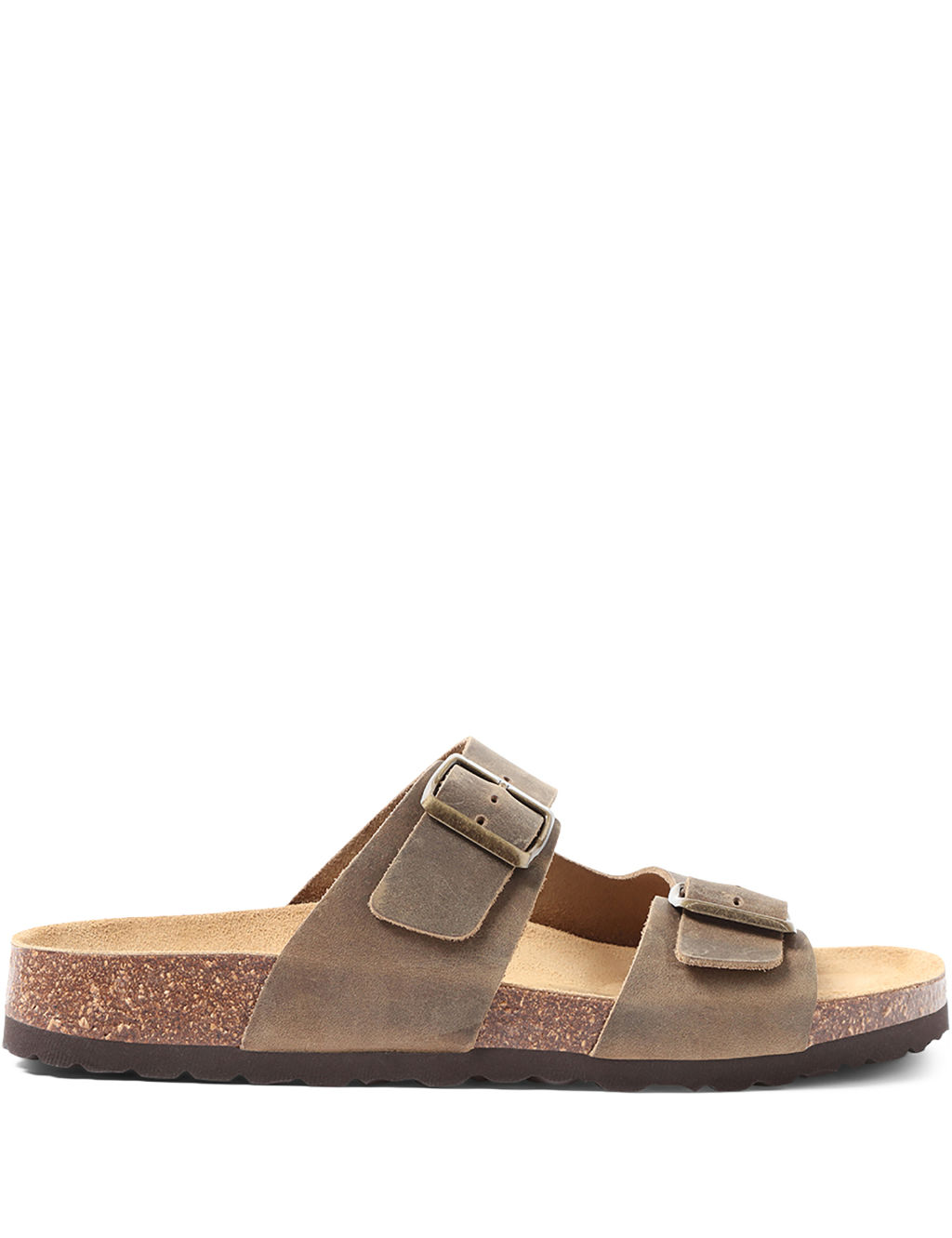 Leather Slip-On Sandals