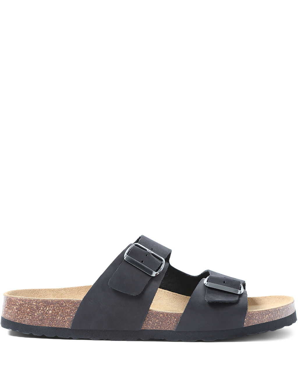 Leather Slip-On Sandals