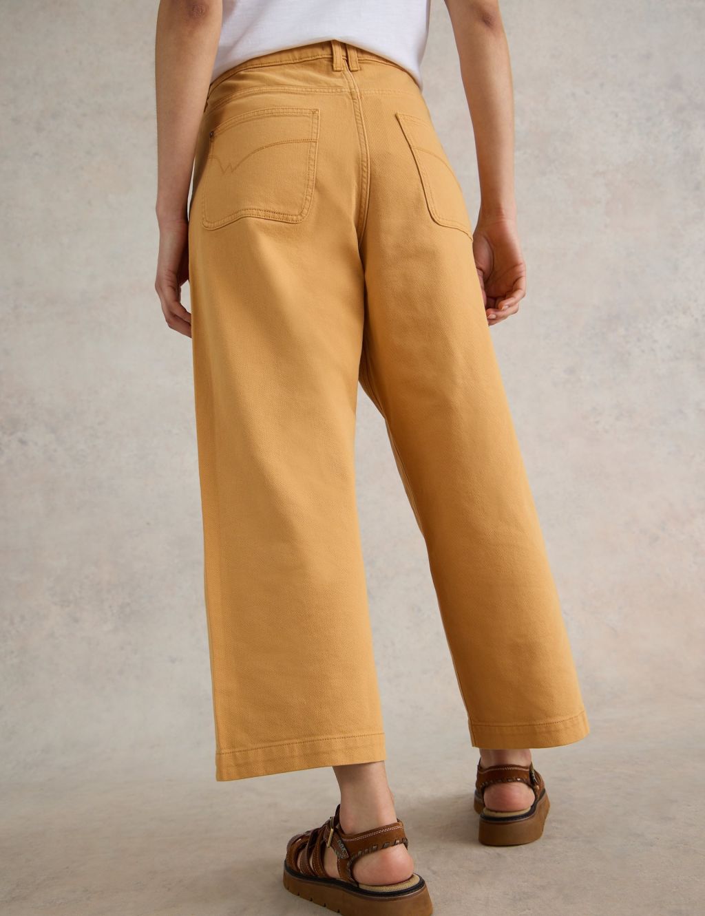 Mid Rise Wide Leg Cropped Jeans 4 of 6