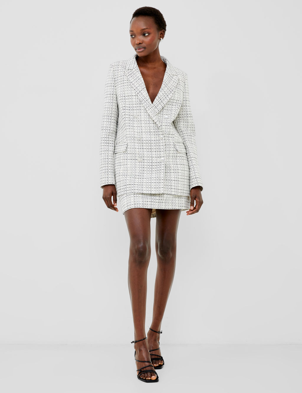 Boucle Double Breasted Blazer