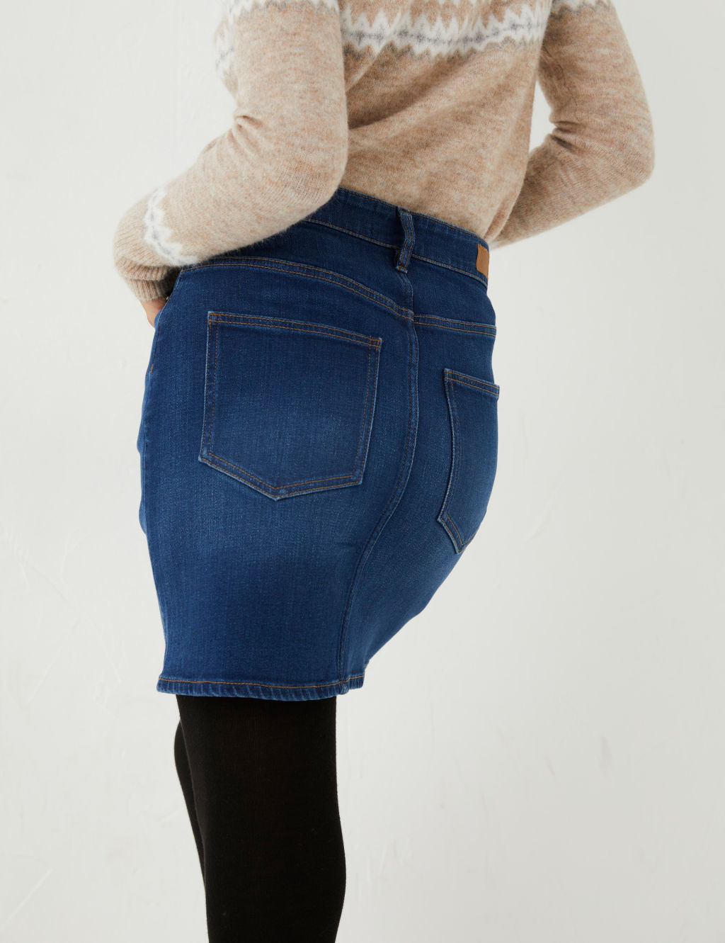 Denim Mini Skirt 4 of 4