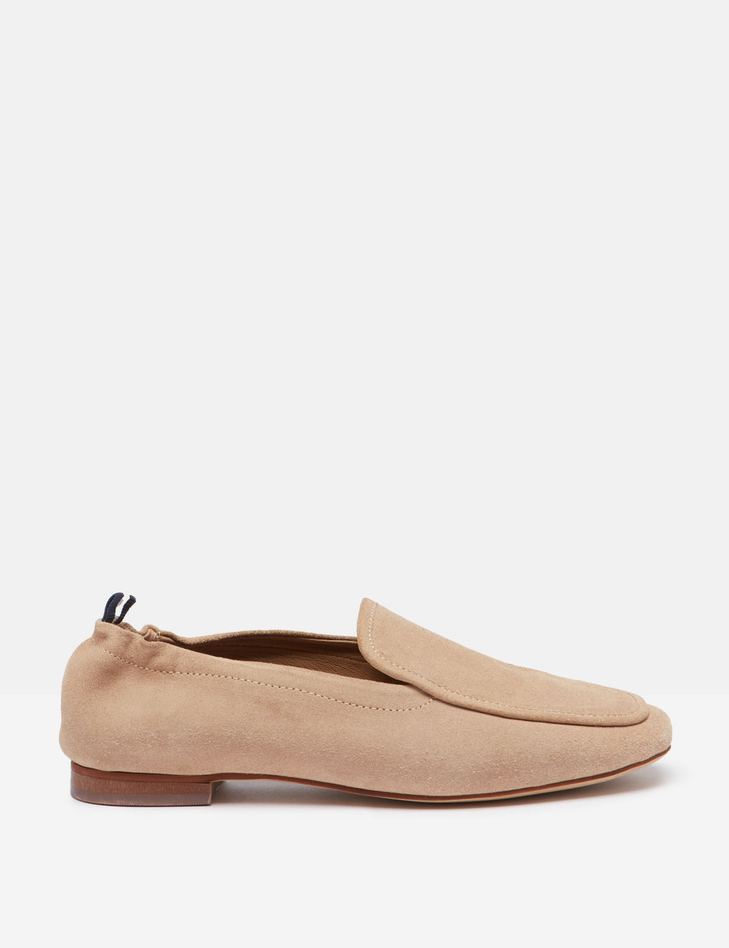 Suede Slip On Block Heel Loafers Joules M&S
