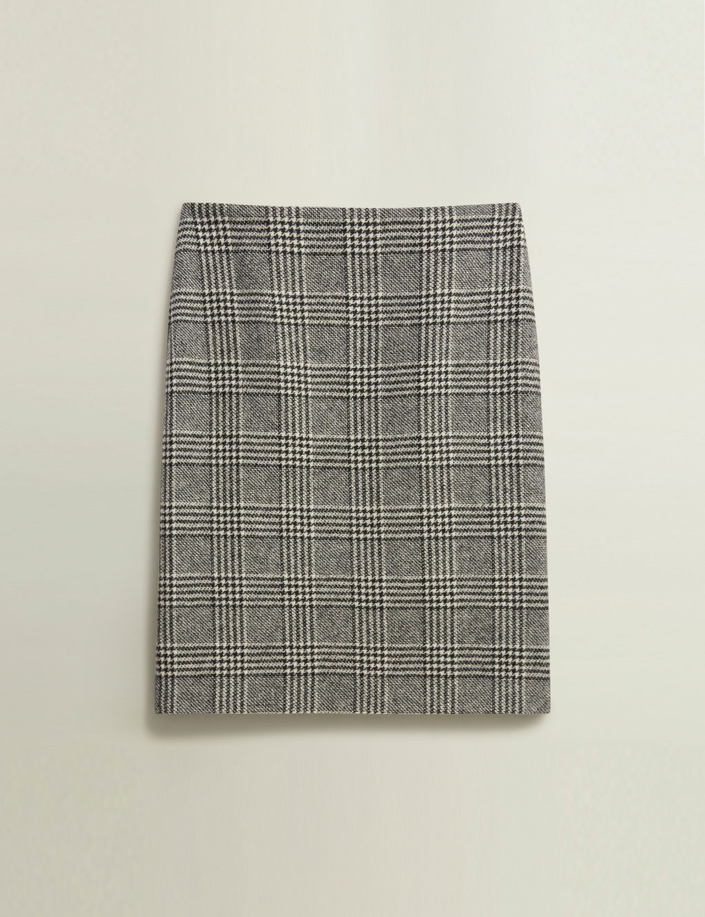 Pure Wool Checked Mini Pencil Skirt 1 of 7