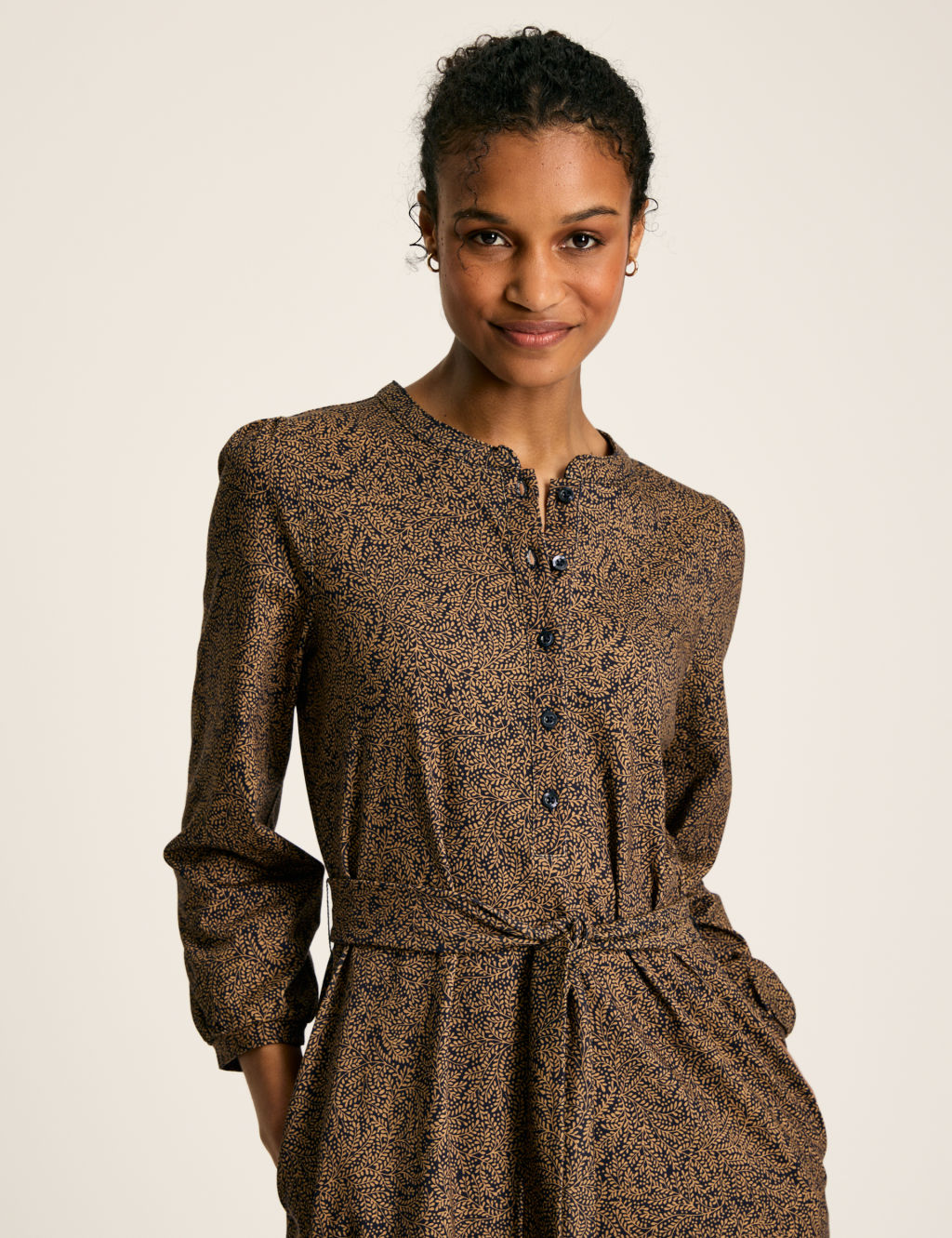 Pure Cotton Paisley Midaxi Shirt Dress | Joules | M&S