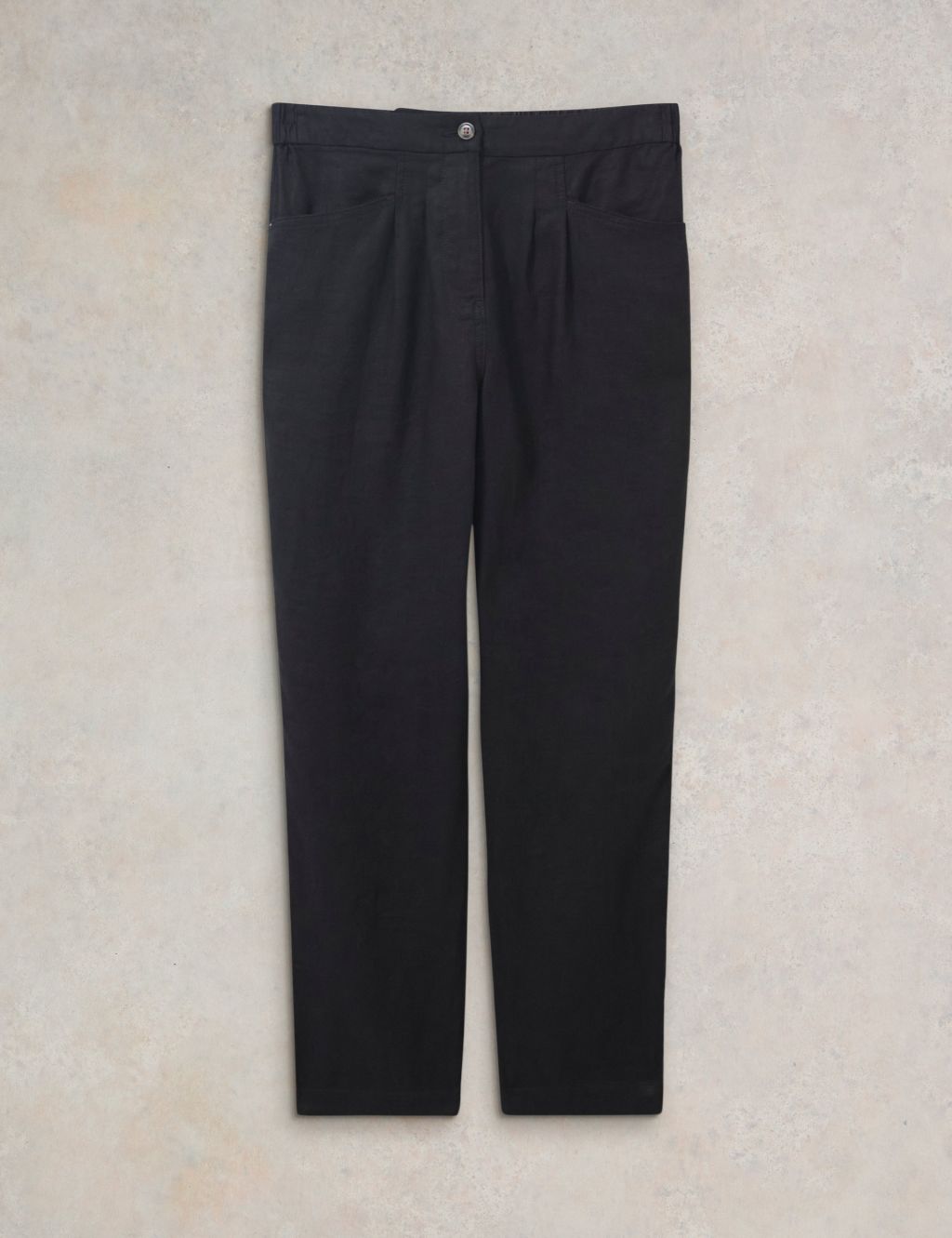 Pure Linen Tapered Trousers 1 of 6