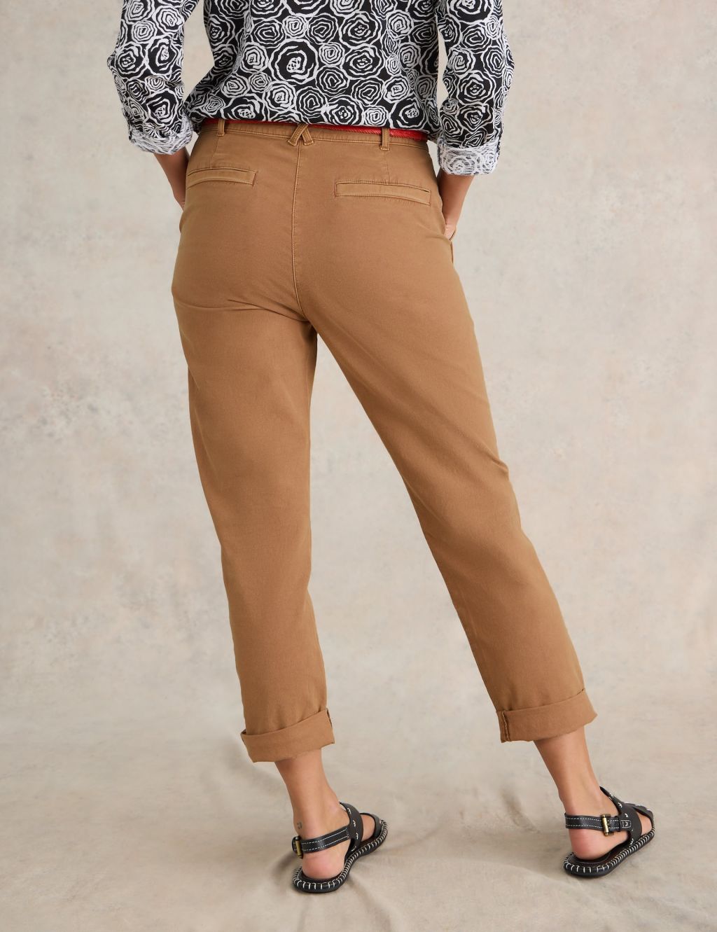 Cotton Rich Chinos with Linen 4 of 6