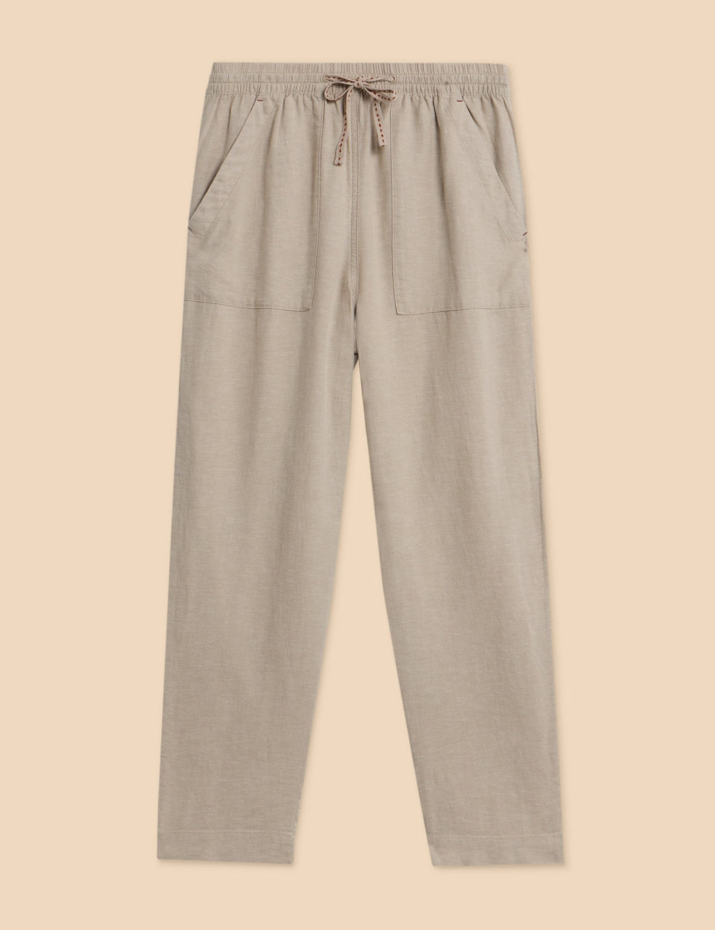 Linen Rich Relaxed Trousers 1 of 6