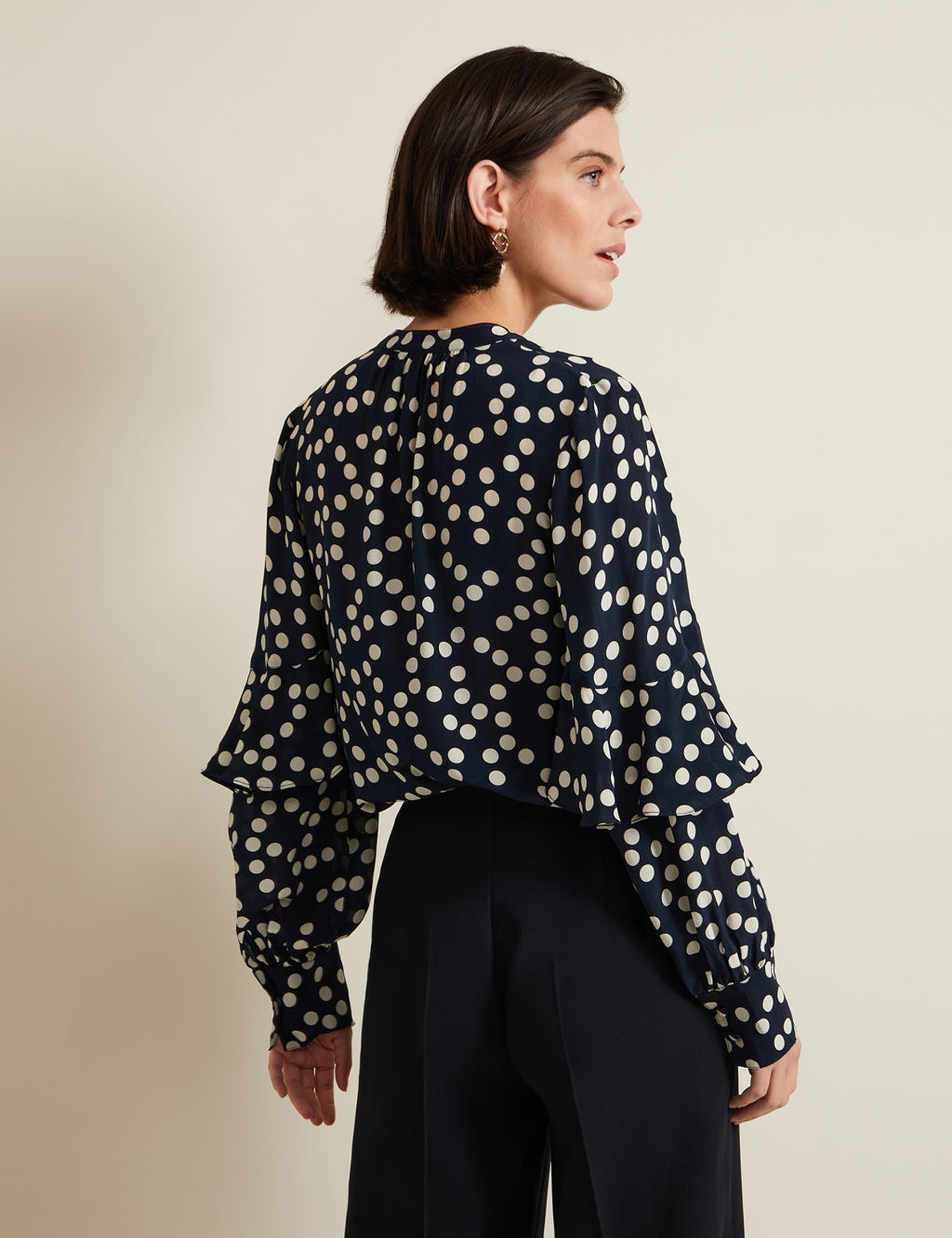 Polka Dot Frill Detail Blouse 4 of 6