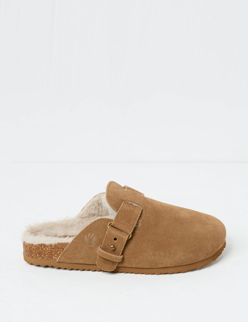 Suede Buckle Mule Outdoor Slippers