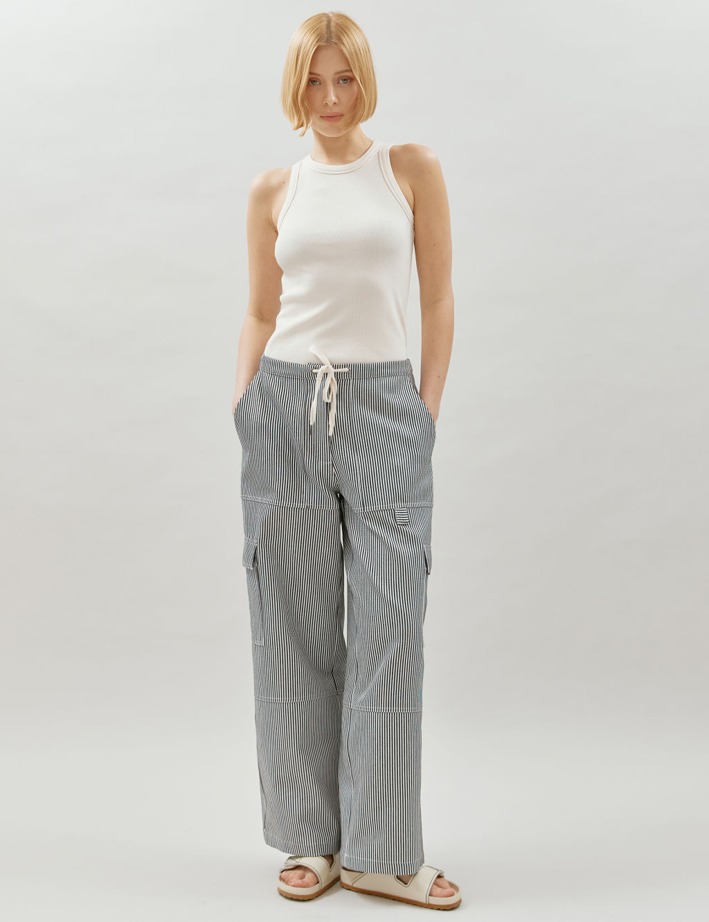 Cargo Couture Trousers - Winter Moss