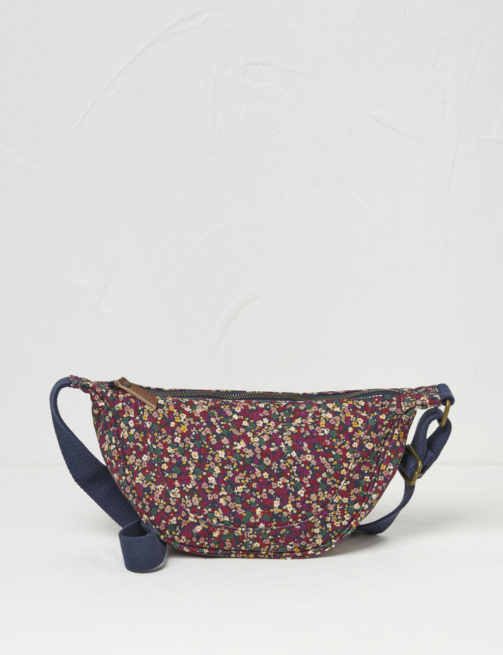 Pure Cotton Canvas Floral Cross Body Bag