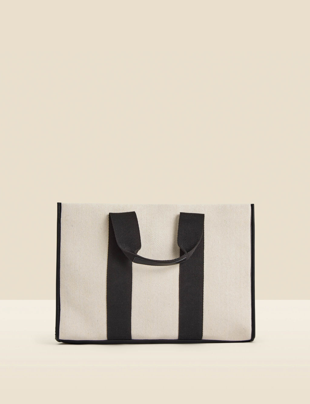 Canvas Striped Tote Bag