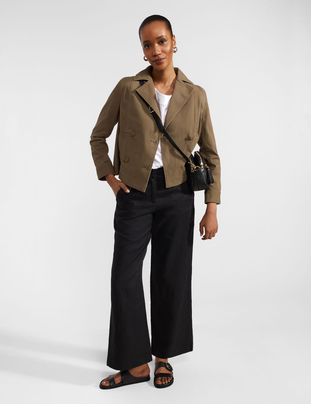 Pure Linen Straight Leg Trousers 6 of 6