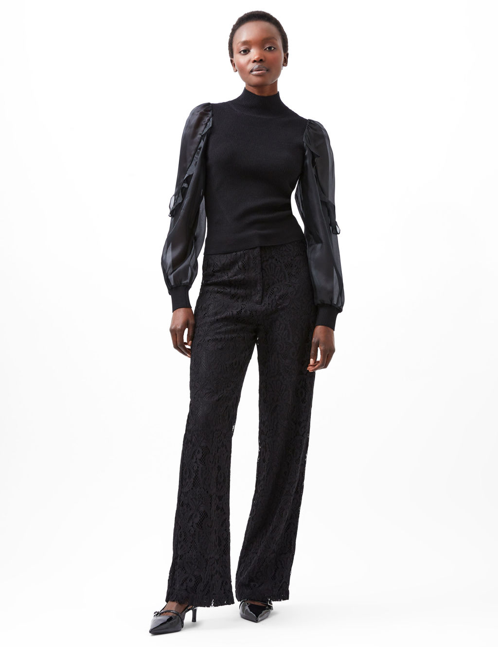 Krista Organza Puff Sleeve Top