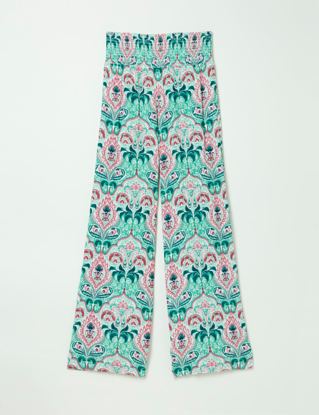 Paisley Elasticated Waist Wide Leg Trousers