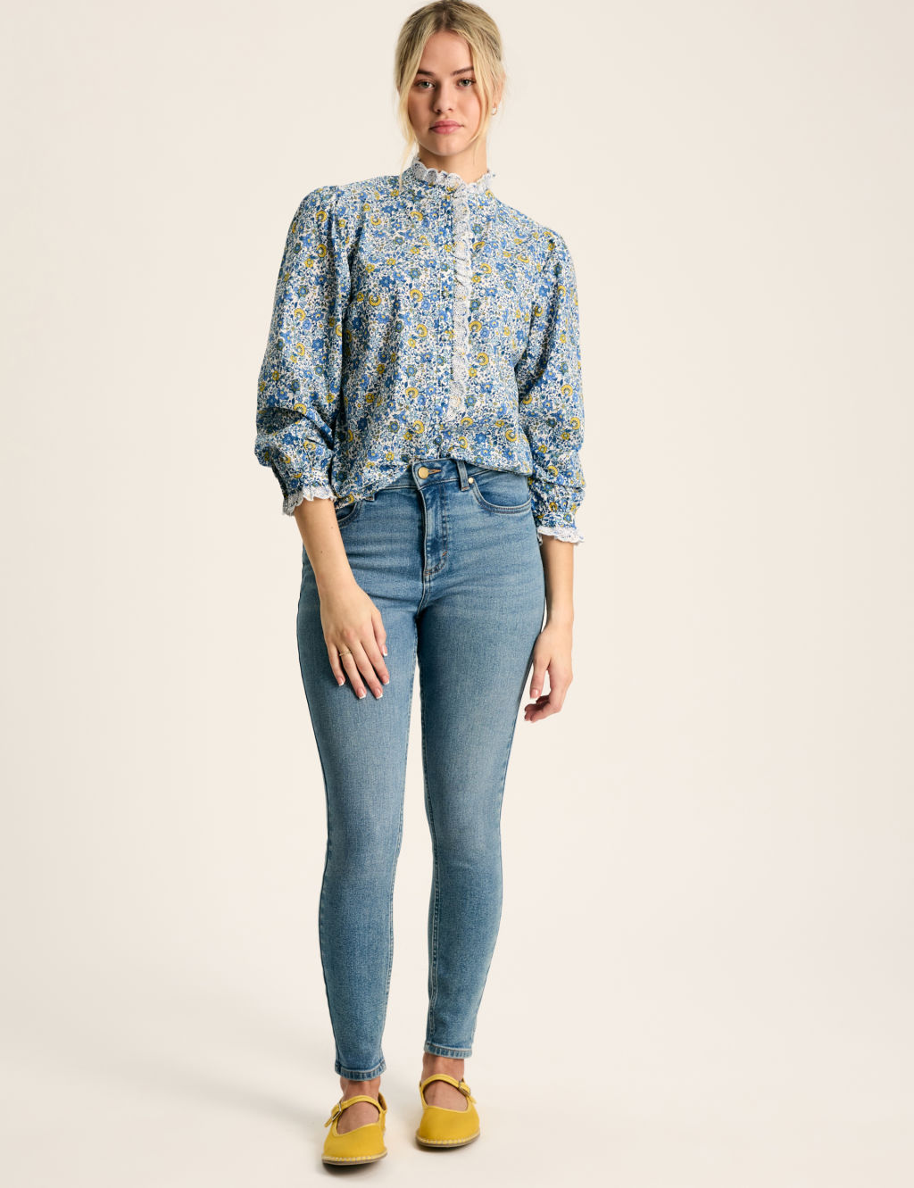 Pure Cotton Ditsy Floral Top | Joules | M&S