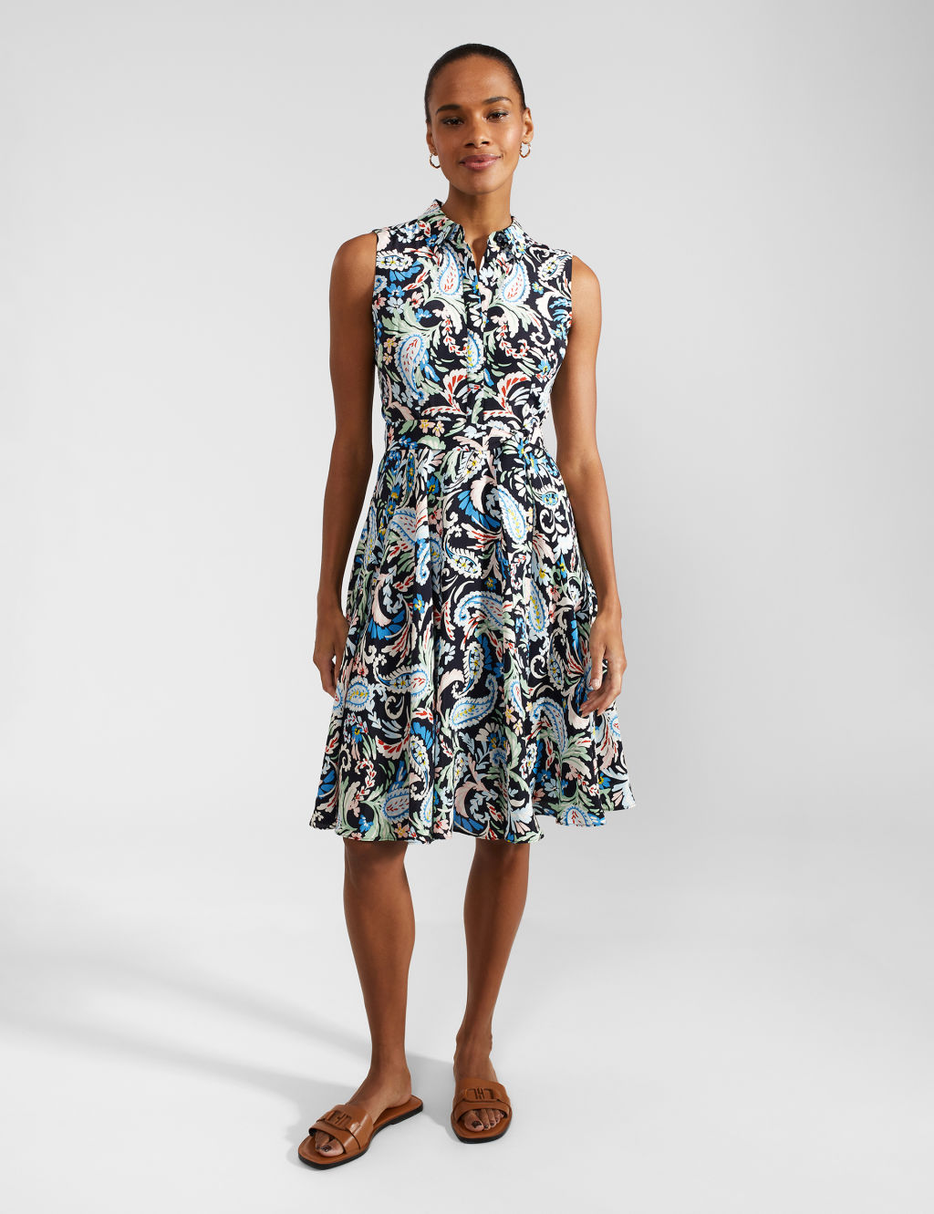 Floral Midi Shift Dress 3 of 8