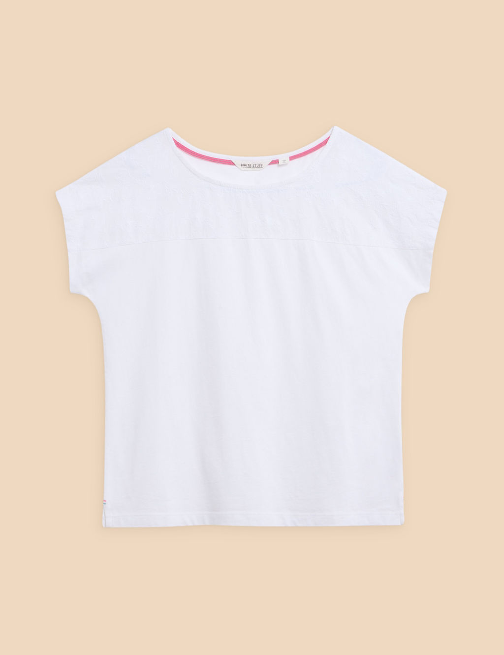 Pure Cotton Embroidered T-Shirt 1 of 6