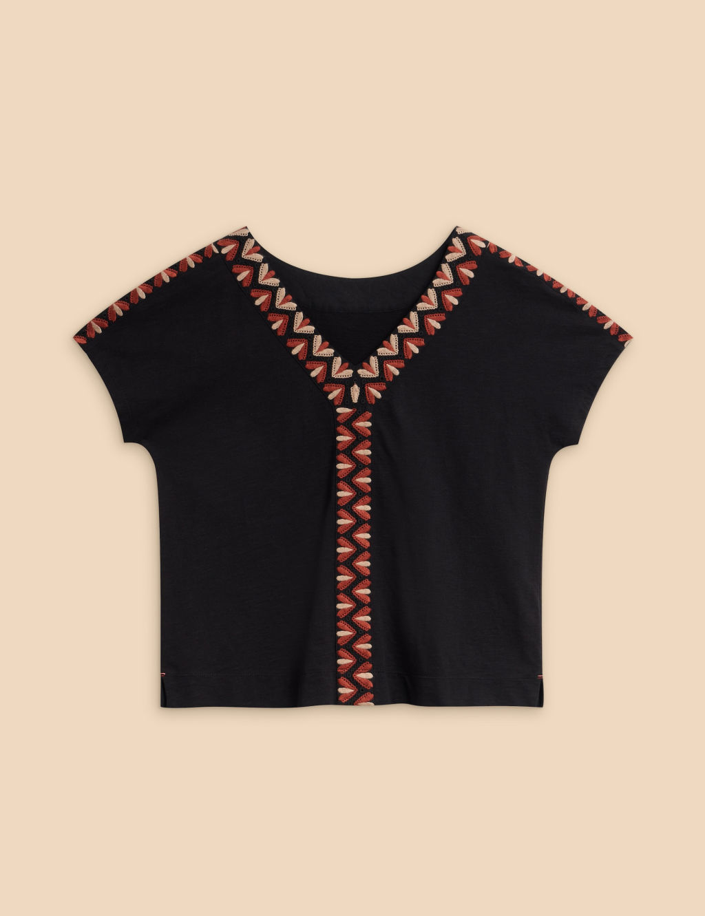 Cotton Rich Embroidered Top 1 of 6