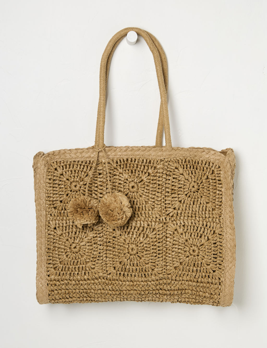 Straw Shoulder Bag FatFace M&S
