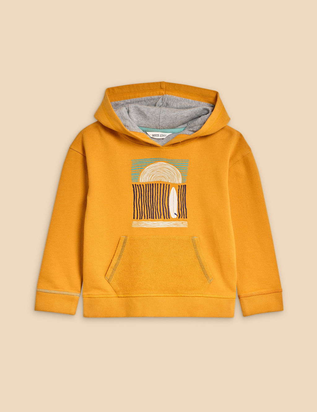 Pure Cotton Embroidered Graphic Hoodie (3-10 Yrs) 1 of 2