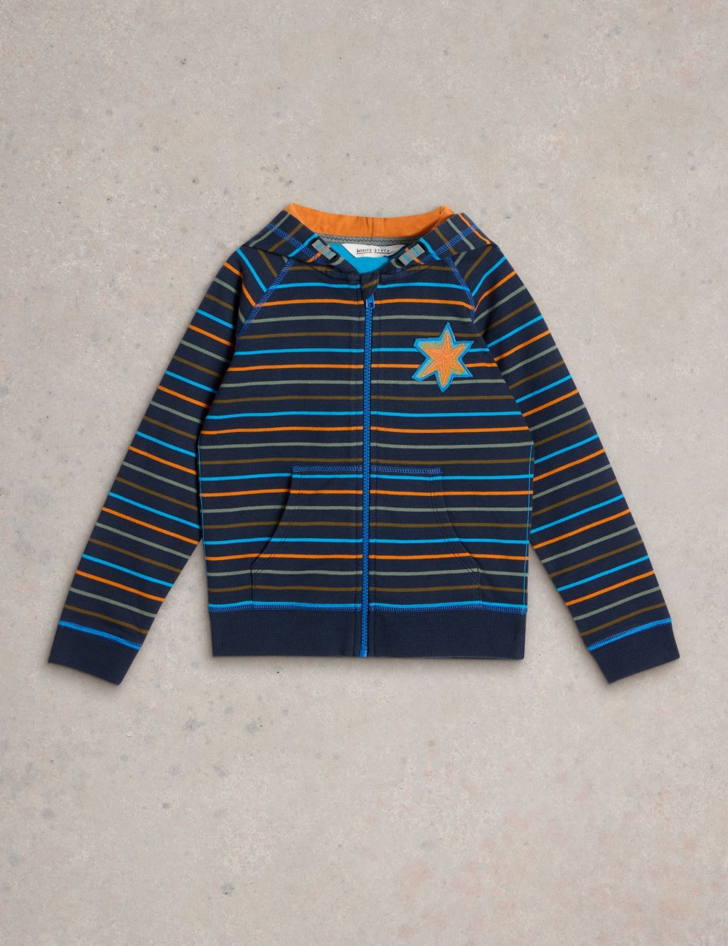 Pure Cotton Striped Hoodie (3-10 Yrs)
